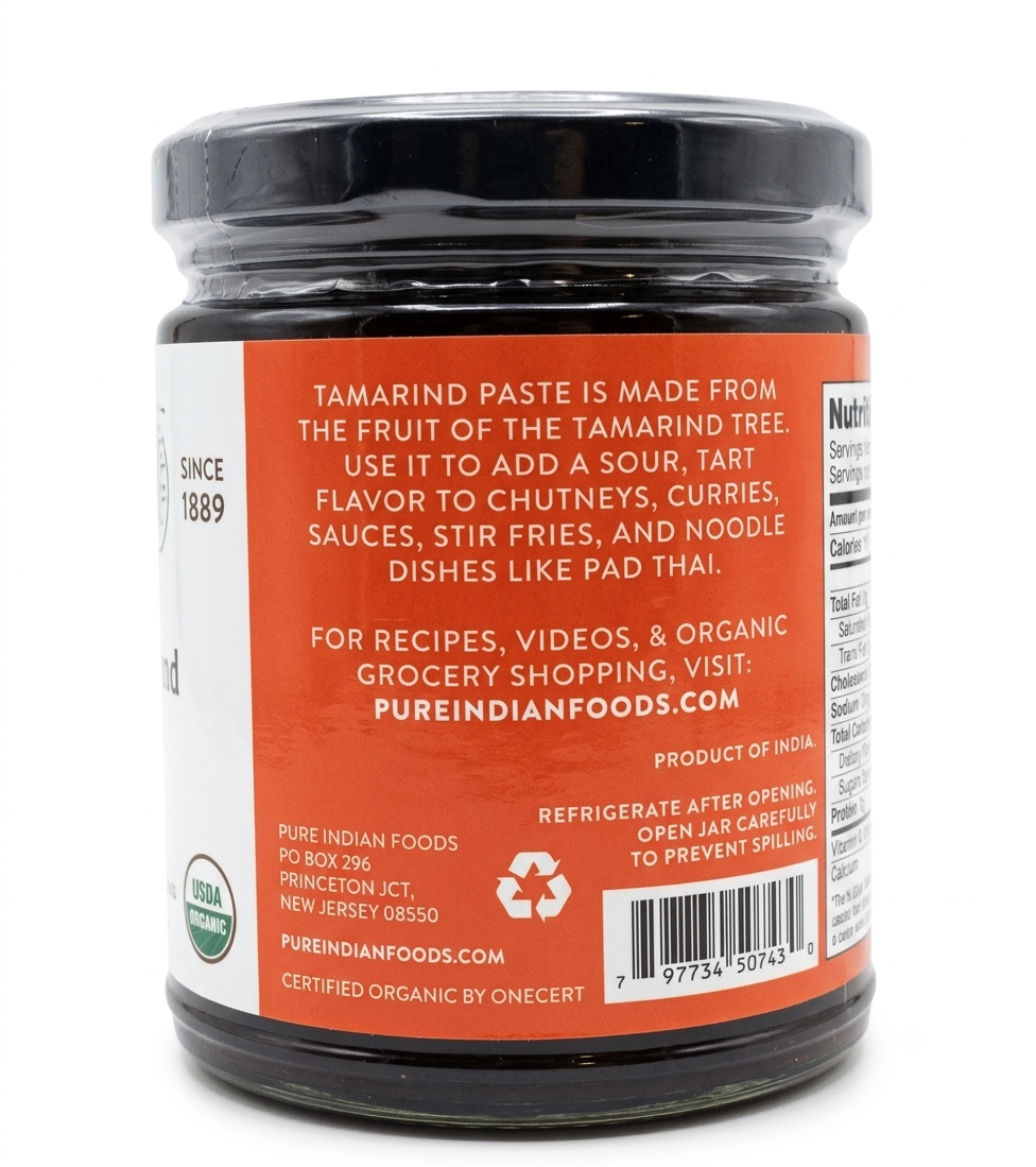 Pure Indian Foods, Organic Tamarind Paste, 11 oz (310 g)