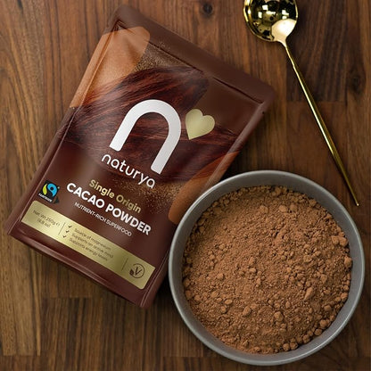 Naturya Single Origin Cacao Powder - Nutrient-Rich Superfood (125g)