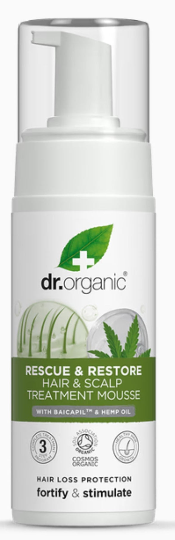 Dr. Organic Rescue & Restore Hair & Scalp Treatment Mousse-150ml