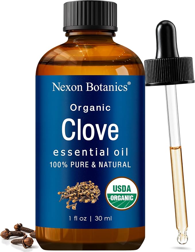 Organic Clove Essential Oil 30 ml - Pure, Undiluted for Teeth and Gums