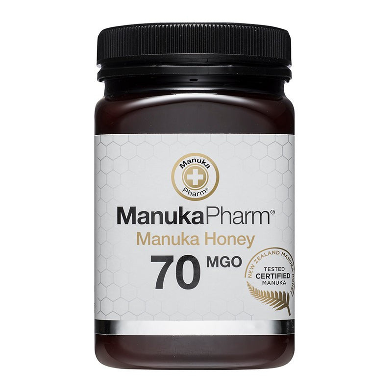 ManukaPharm Manuka Honey 70 MGO 500g – Certified New Zealand Honey