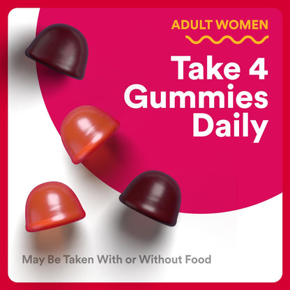 SmartyPants Organic Women's Multivitamin Gummies with Probiotics, Biotin, Methylfolate, and Omega-3 ALA – 120 Count