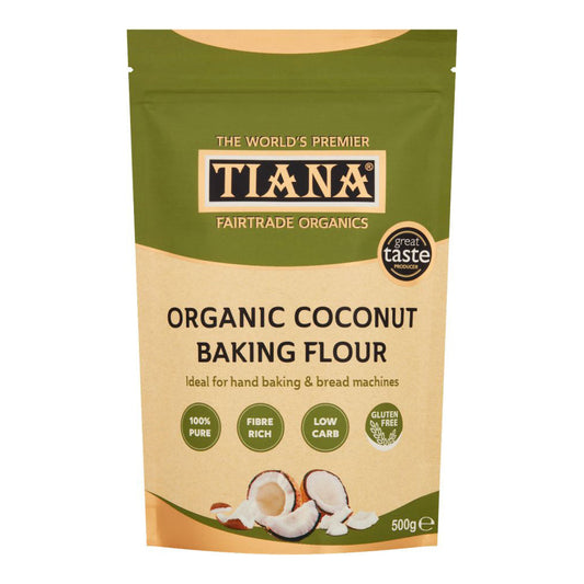 Tiana Fairtrade Raw Organic Coconut Flour 500g