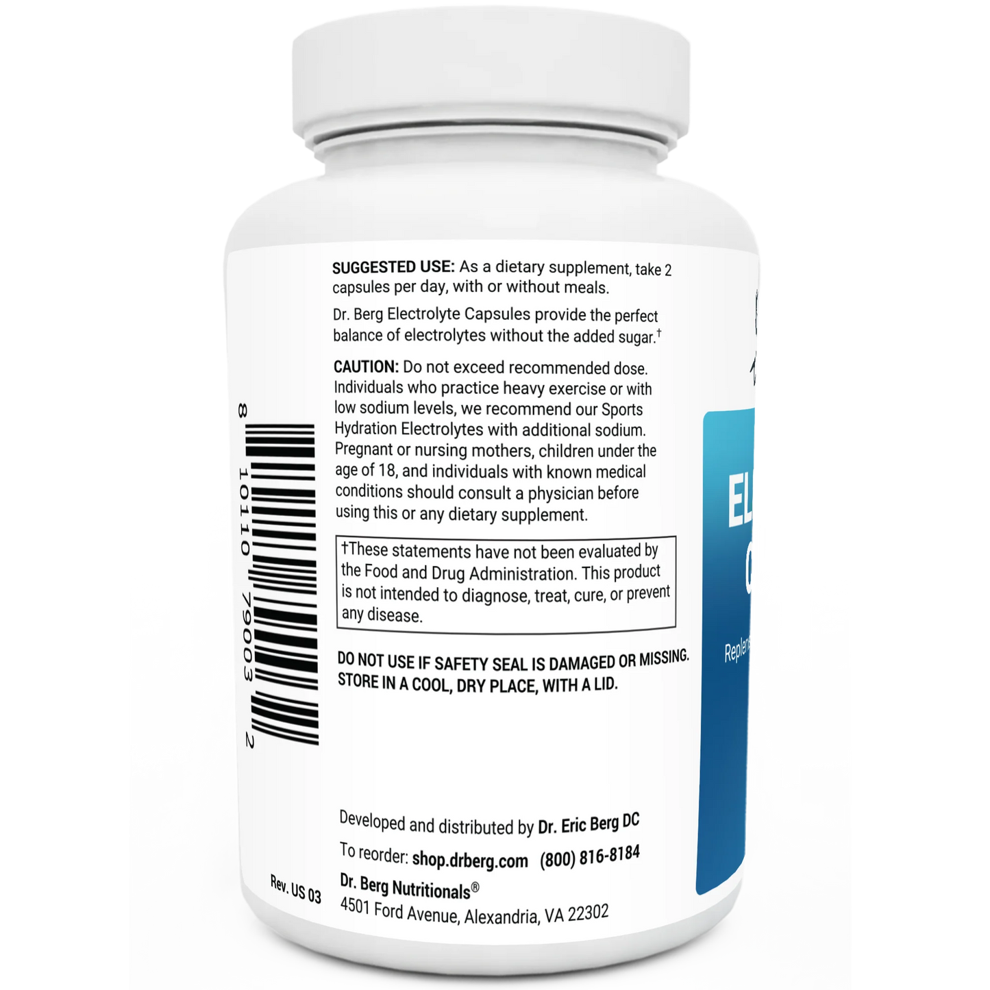 Electrolyte Capsules with Potassium and Magnesium – 160 Vegetable Capsules
