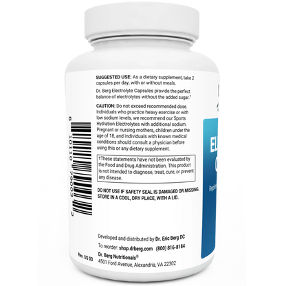 Electrolyte Capsules with Potassium and Magnesium – 160 Vegetable Capsules