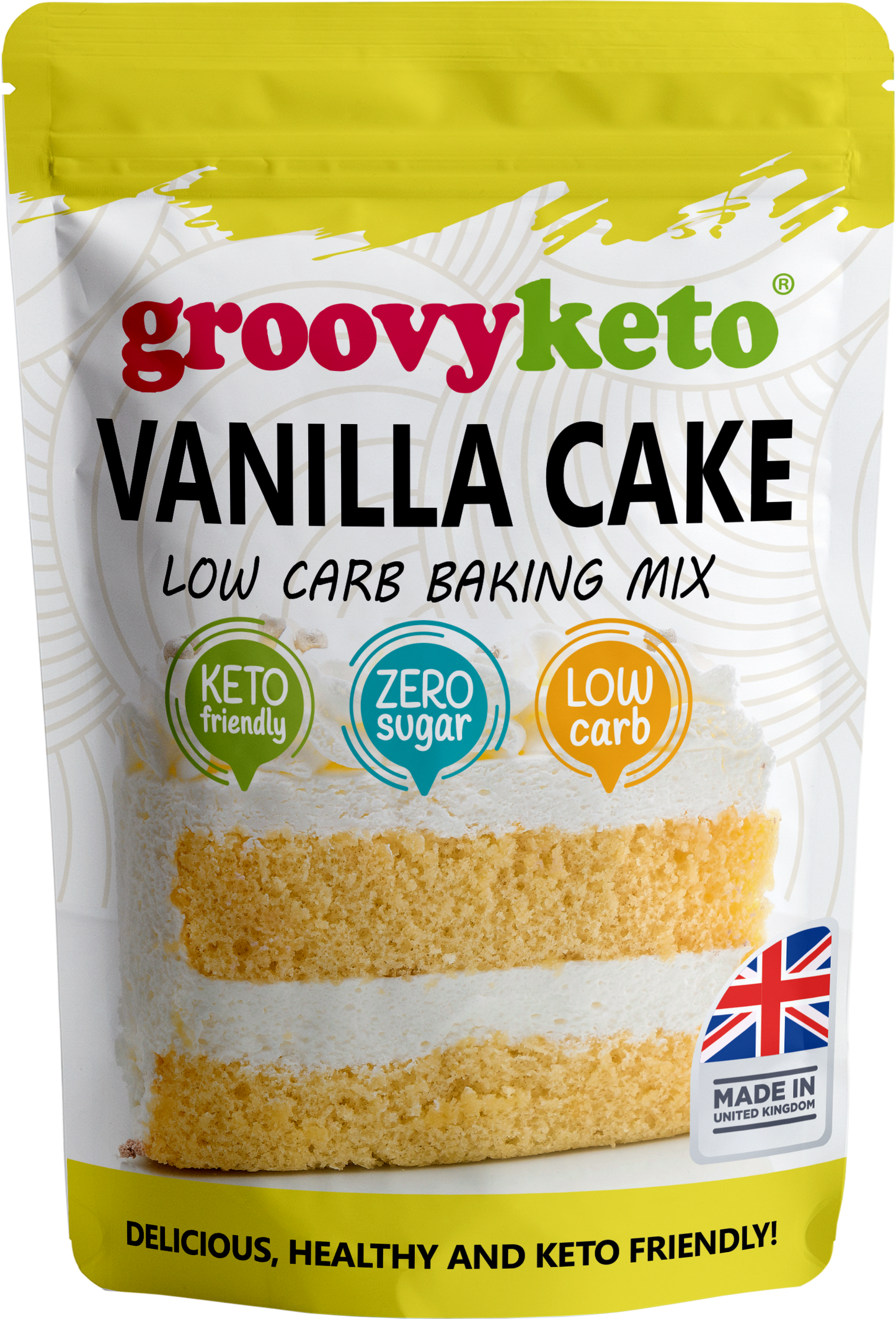 Groovy Keto Low Carb Vanilla Cake Mix 260g