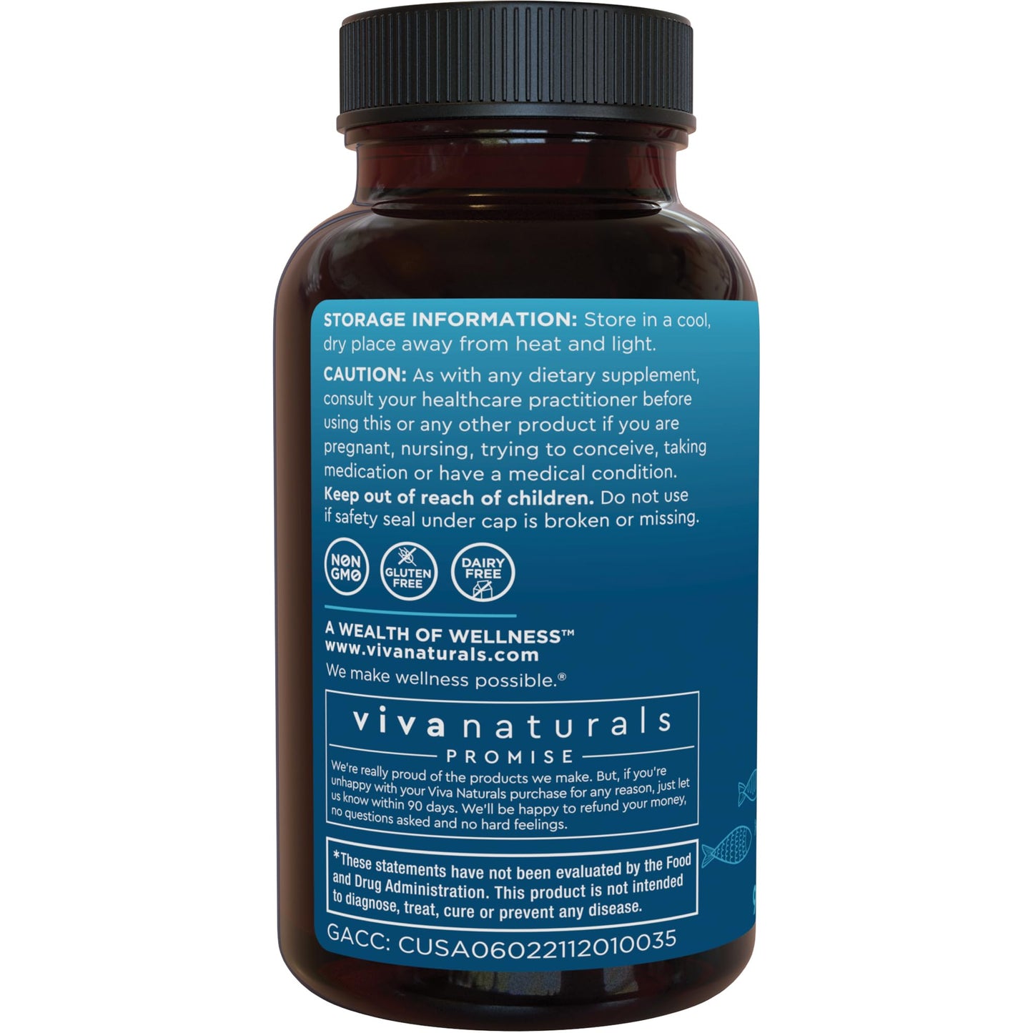 Viva Naturals Triple Strength Omega-3 Fish Oil – 2,500 mg per Serving, RTG Absorption, IFOS Certified, 90 Softgels