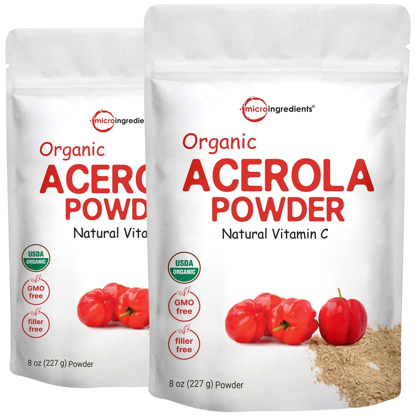 Micro Ingredients Organic Acerola Cherry Powder, 8oz