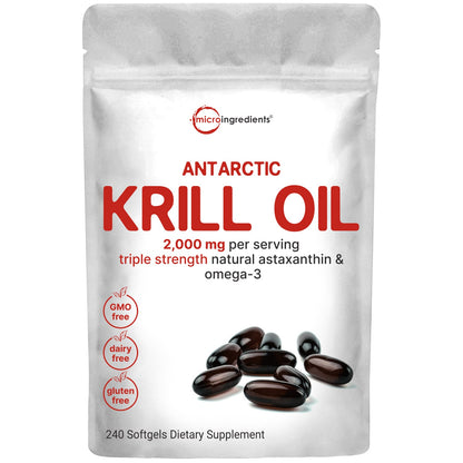 Micro Ingredients Antarctic Krill Oil, 240 softgels